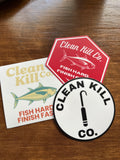 Clean Kill Co. Sticker Pack (3-Pack, 3")